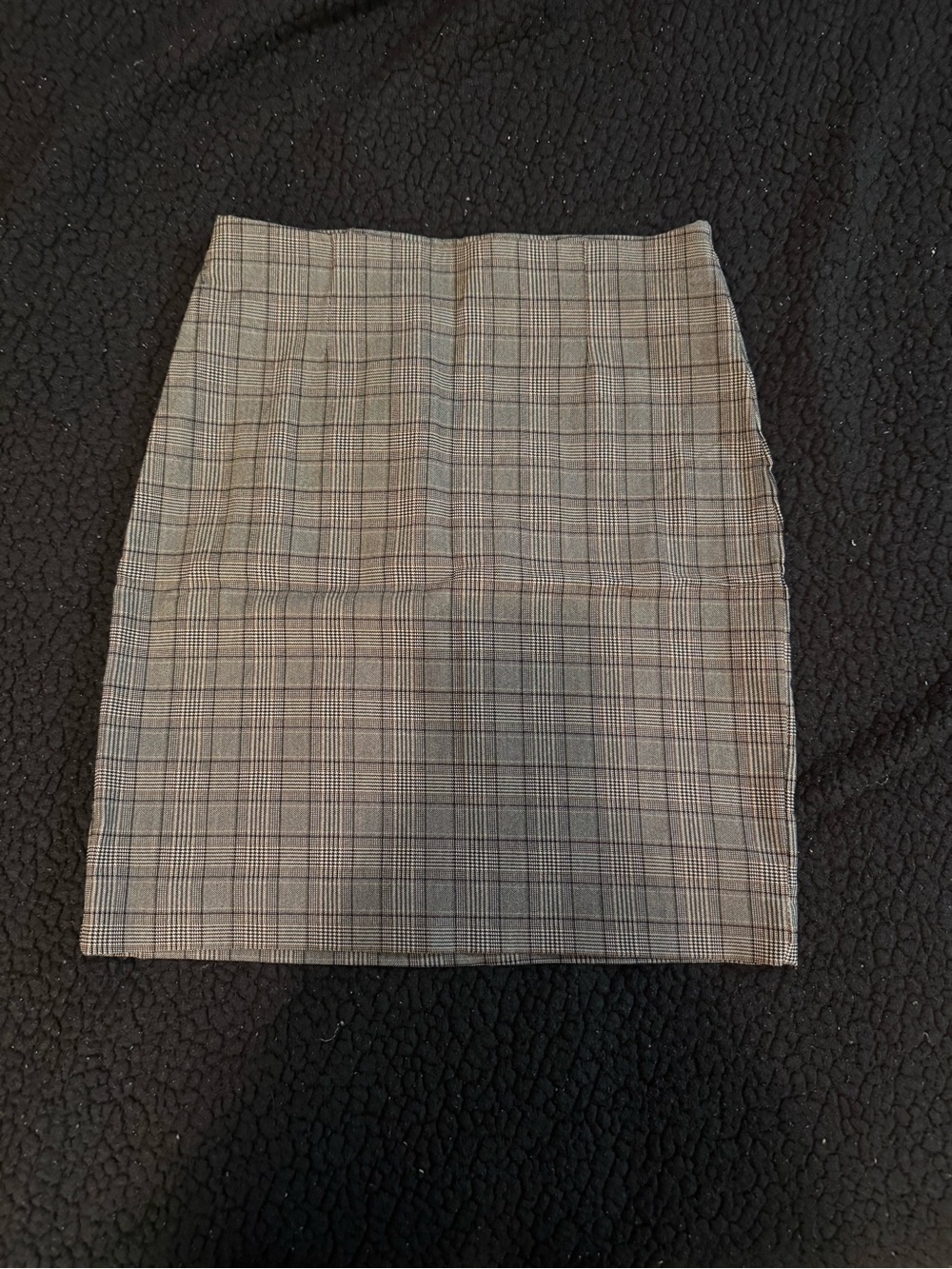 Dynamite Gray Plaid Pencil Skirt